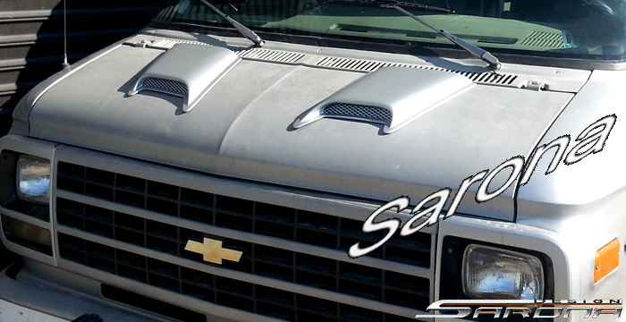 Custom GMC Vandura Van  All Styles Hood Scoop (1970 - 1995) - $175.00 (Part #GM-006-HS)